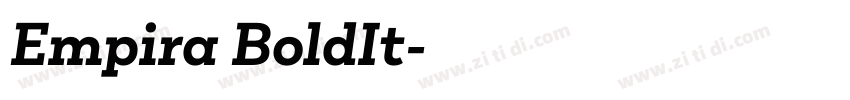 Empira BoldIt字体转换